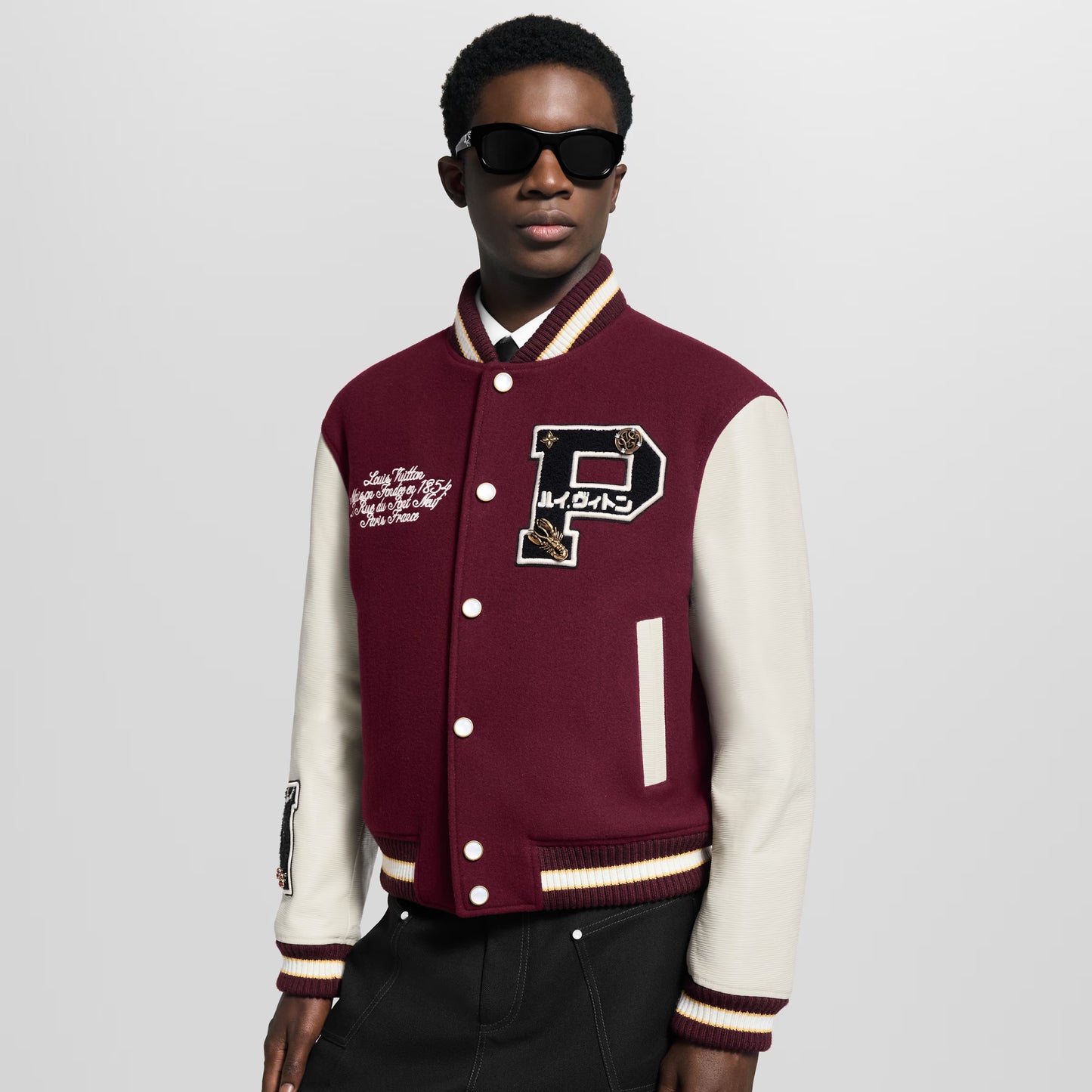 Epi Leather Varsity Jacket