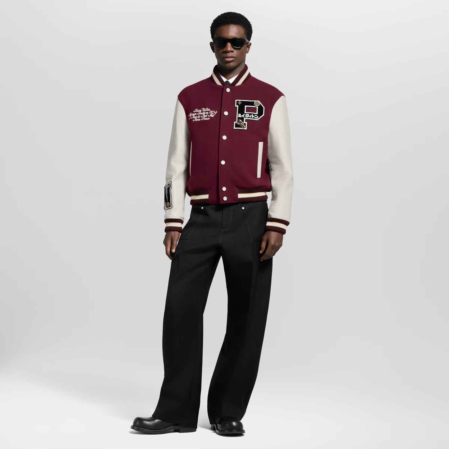 Epi Leather Varsity Jacket