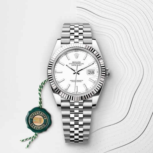 Rolex Datejust 41 Oyster, 41 mm, Oystersteel and white gold M126334-0010