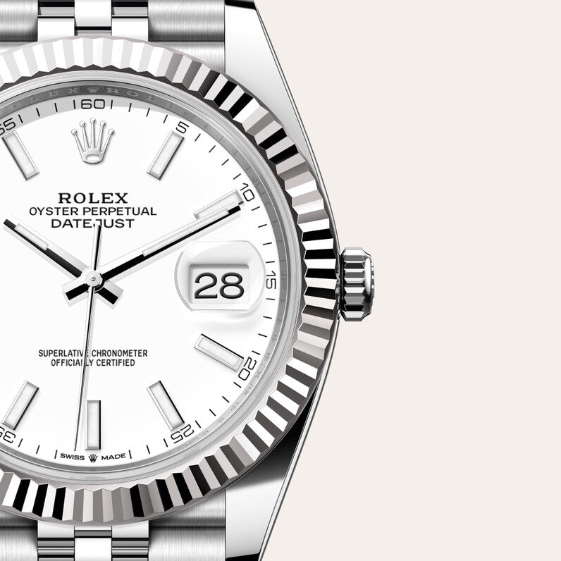 Rolex Datejust 41 Oyster, 41 mm, Oystersteel and white gold M126334-0010