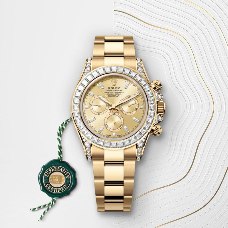 Rolex Cosmograph Daytona Oyster, 40 mm, yellow gold and diamonds M126598TBR-0001
